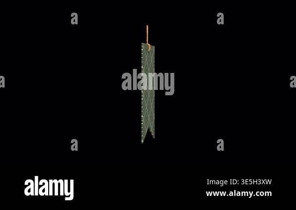 Abstract Design Bookmark Rotating on a Transparent Background. Seamless ...