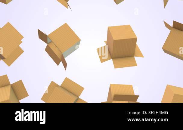 Box Fall Down Cardboard parcel boxes falling Stock Videos & Footage - HD and 4K Video ...