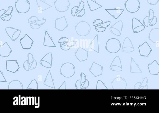Abstract geometric doodle pattern background with hand drawn circles ...