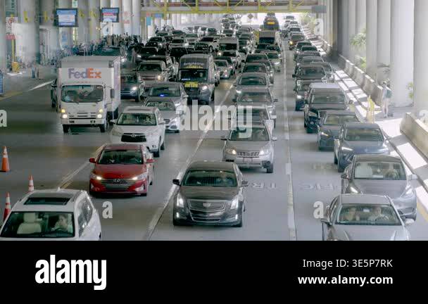 Fort Lauderdale, FL, USA - March 26, 2026: Traffic at arrivale lower ...