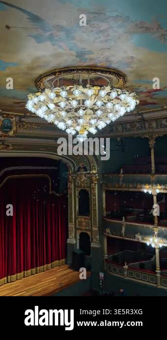 San Jose, Costa Rica, 1 August 2025: Interior of National Theatre with ...