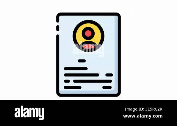 computer icon, vector illustration Stock Video Footage - Alamy