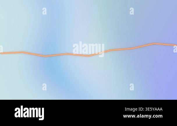 Abstract Orange Line on Gradient Blue Background Stock Video Footage ...