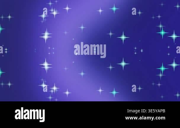 Sparkling Starfield on Gradient Blue Background Stock Video Footage - Alamy