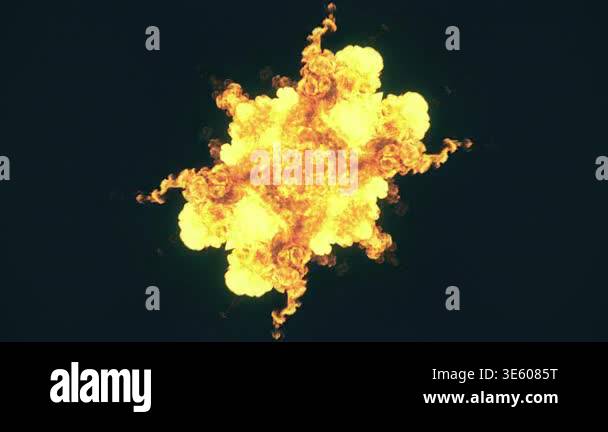 Yellow Star Exploding A realistic 3D star-shaped explosion. A bright, yellow-orange flash ...
