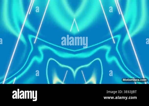 Abstract Blue Background with Neon Lines Stock Video Footage - Alamy