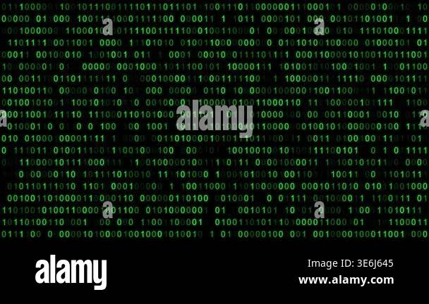 Binary code to change character transparency, abstract 4K video Stock ...