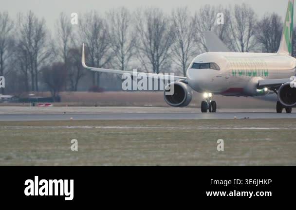 AMSTERDAM, NETHERLANDS - 26 FEBRUARY, 2026: A Transavia Airbus A321neo ...