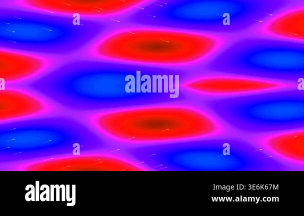 Vibrant abstract background with glowing red and blue waves ...