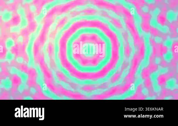 Vibrant neon green and purple abstract kaleidoscope pattern ...