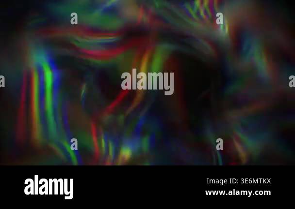 Abstract dark chromatic liquid distortion with iridescent smoky waves ...