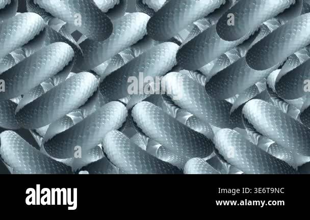 Intricate silver metallic 3D pattern featuring repeating geometric ...