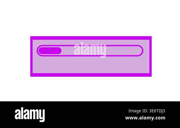 Animated progress bar purple loading indicator ui design element ...