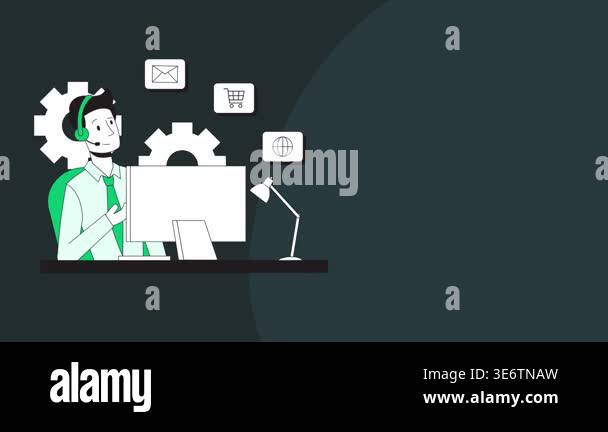 simple modern abstract circles pattern Stock Video Footage - Alamy