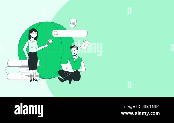 simple modern abstract circles pattern Stock Video Footage - Alamy