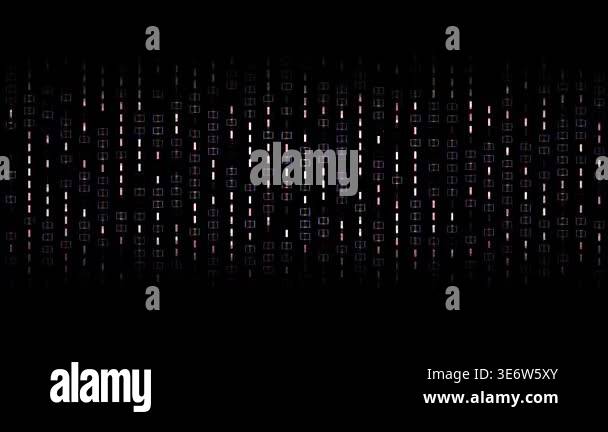 Binary code streaming down a black screen Stock Video Footage - Alamy