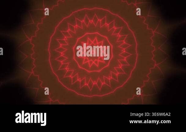 Intricate red mandala design on dark background Stock Video Footage - Alamy