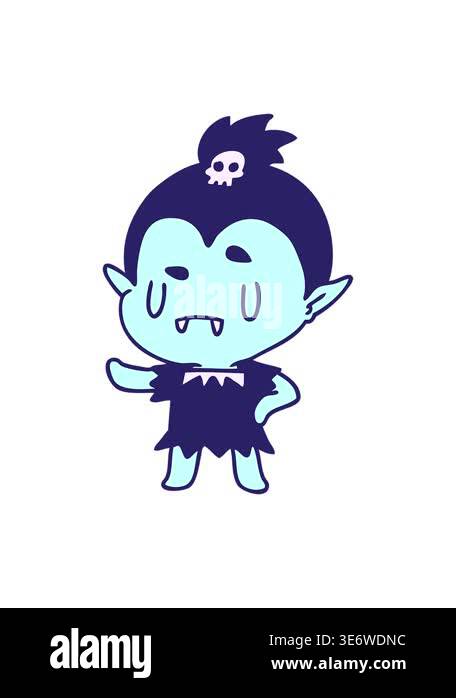 bobbing motion animation of cartoon illustration kawaii of cute vampire ...
