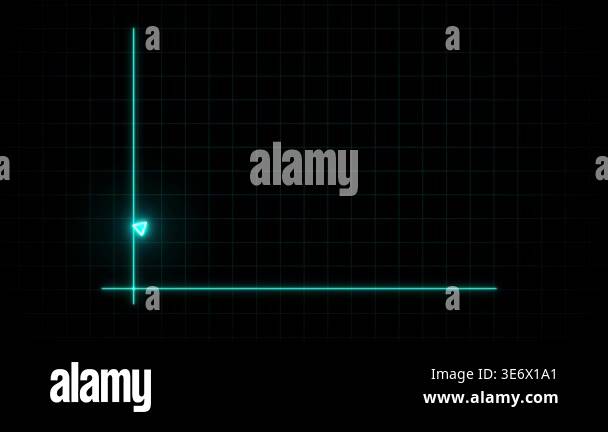 Animated growth chart teal neon financial data visualization business ...