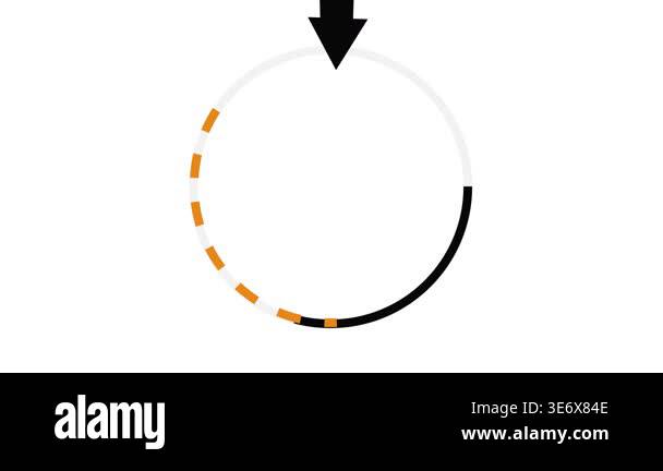 Animated progress bar with clean design and download icon animation ...