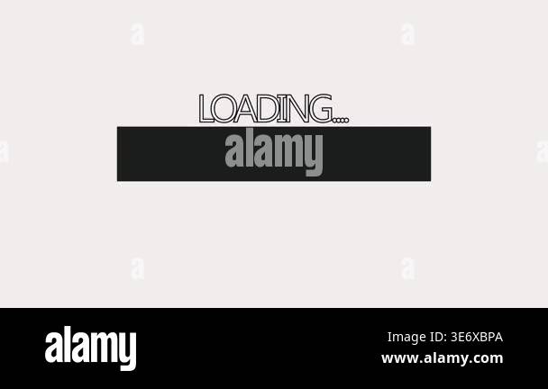 Animated loading bar background in hd. Progress bar loop stock video ...