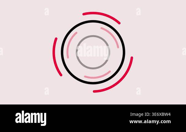 Simple thin line circular loading animation in abstract style perfect ...