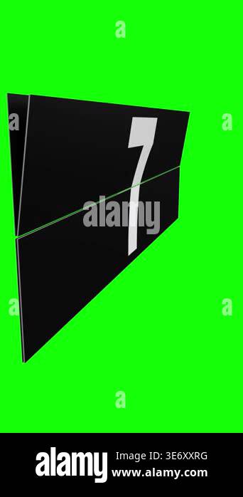 Flip calendar changing days of a month from 1 to 31 - 3D 4k vertical ...
