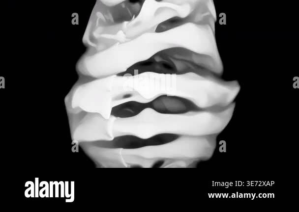 Abstract Black and White Organic Tunnel Flow Stock Video Footage - Alamy