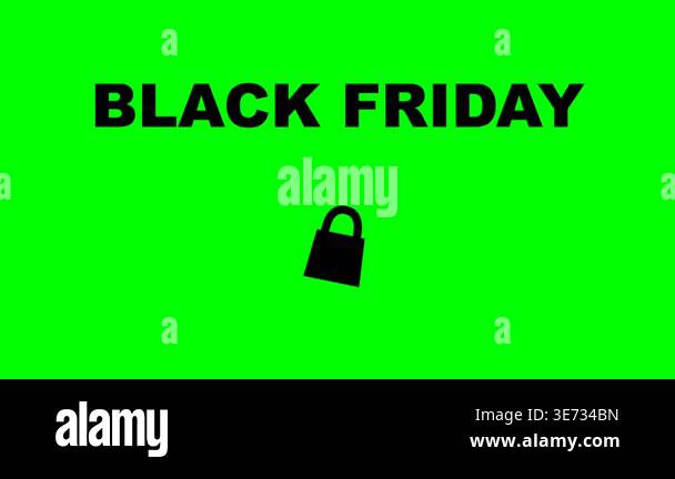 A digital motion graphic featuring the text Black Friday and a small ...