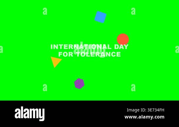 An animated graphic for the International Day for Tolerance featuring ...