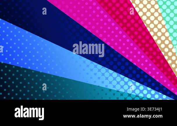 Vibrant Halftone Pattern Abstract Motion Graphics Background Stock ...
