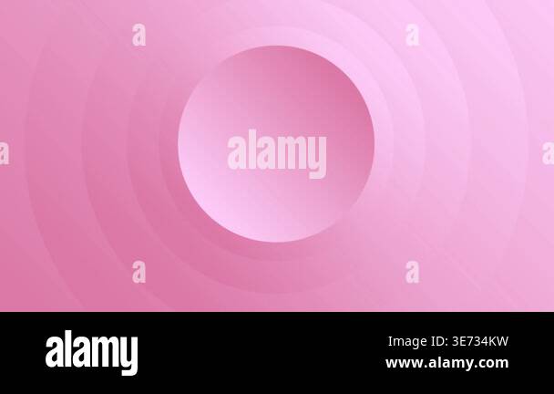 Soft Pink Concentric Circular Abstract Background Animation Stock Video ...