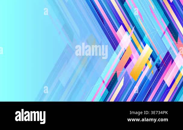 Abstract Colorful Geometric Lines Motion Graphics Background Stock ...