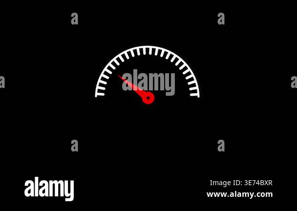 Minimalist Speedometer Animation, Car Speed Display with Swinging ...