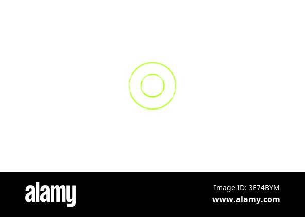 Radio Wave Station Signal Animation, Sonar Circle Loop, Abstract Neon ...