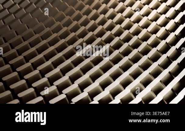 4K Abstract geometric grid pattern with deep perspective casting subtle ...