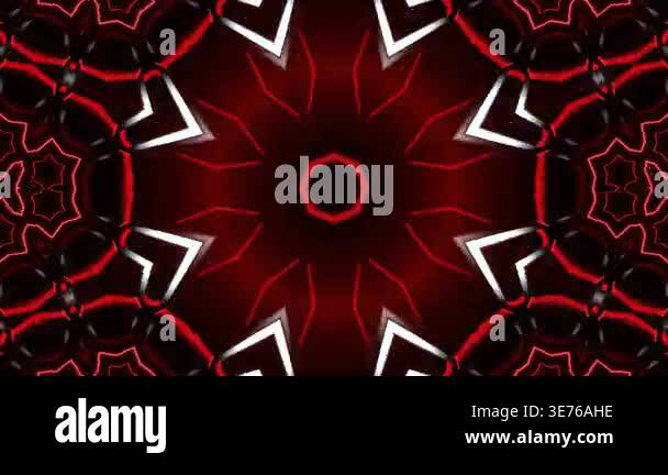 abstract black background with kaleidoscope Stock Video Footage - Alamy