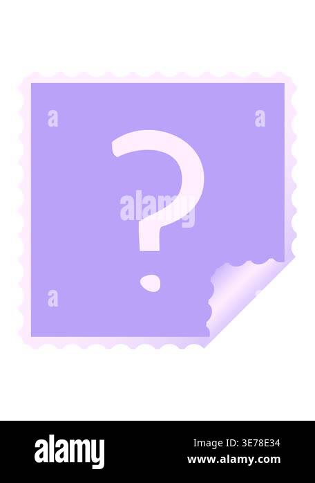jiggle and pause animation of square peeling sticker cartoon of a ...