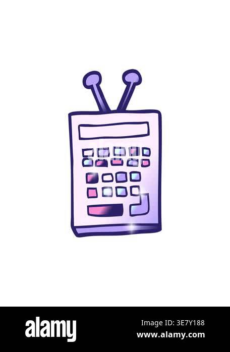 glitter effect animation of cartoon scientific instrument Stock Video ...