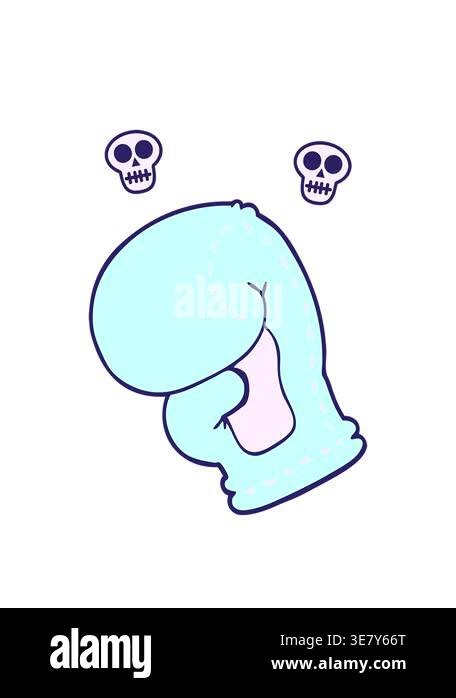 spinning skulls animation of cartoon doodle boxing glove Stock Video ...