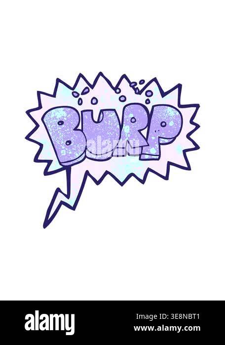 pressure popping animation of freehand speech bubble textured cartoon ...