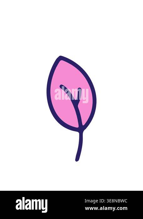 stretching up animation of spring leaf illustration Stock Video Footage ...