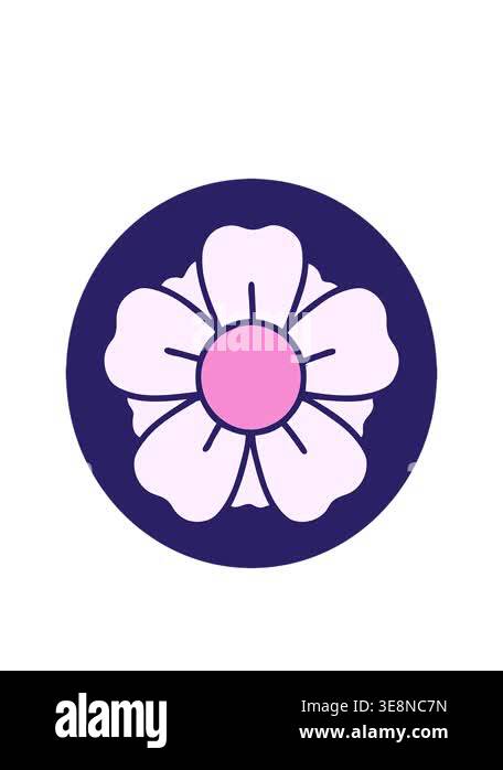 stretching up animation of a flower in simple style Stock Video Footage ...