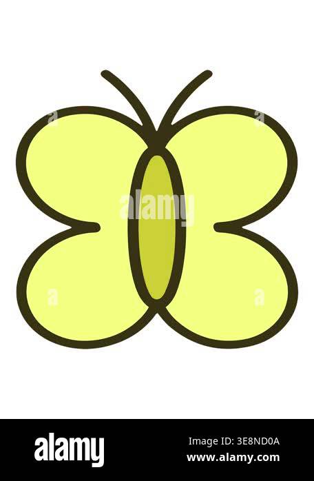 changing color animation of simple cartoon butterfly Stock Video ...