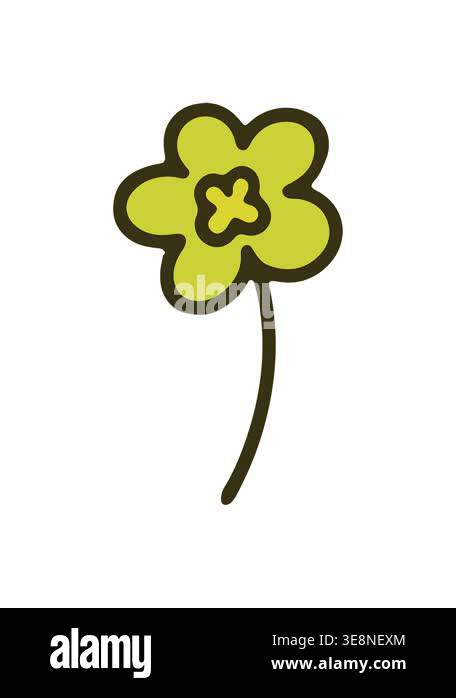 changing color animation of cartoon of simple flower design Stock Video ...