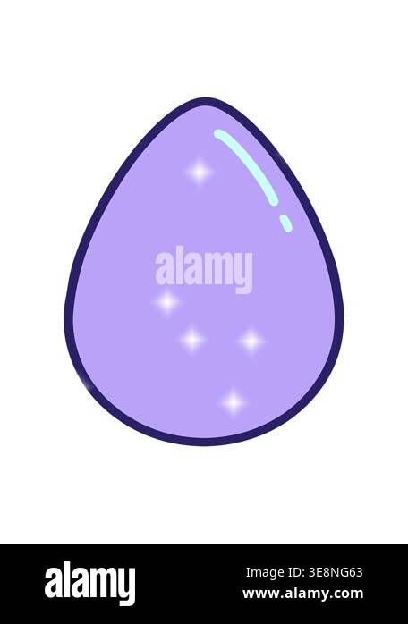 glitter effect animation of simple easter egg Stock Video Footage - Alamy