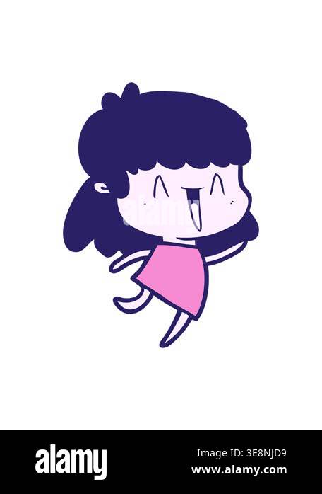 jiggle and pause animation of cartoon woman design Stock Video Footage ...