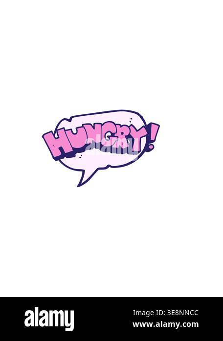 horizontally vibrating animation of freehand drawn speech bubble ...