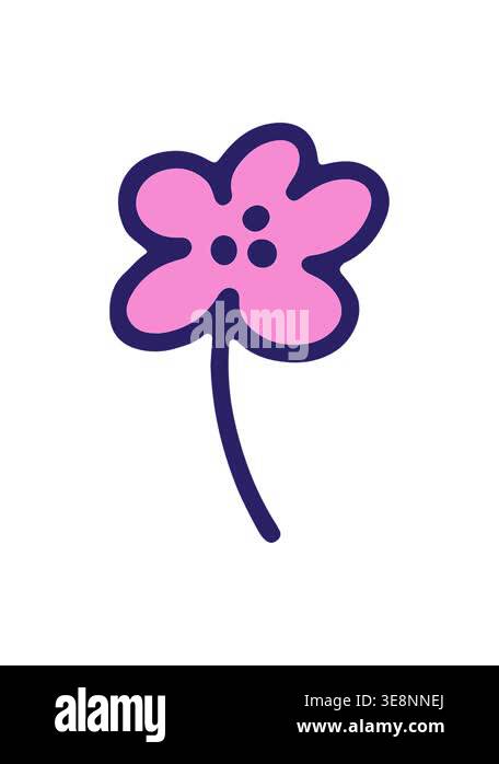pressure popping animation of simple flower image Stock Video Footage ...