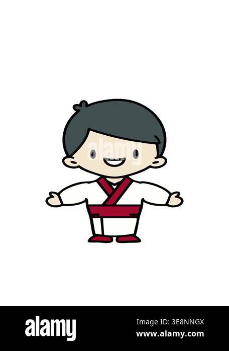 bobbing motion animation of japanese man in traditional clothing with ...